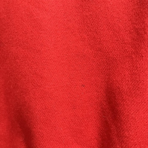 Vintage Savannah Holiday‎ Red Wool Bomber Jacket Size 12 Christmas Grandma - Picture 6 of 11